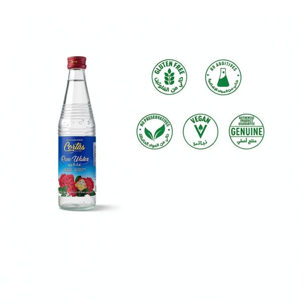 Rose Water by Cortas 500ml Vegan Floral Drink-2