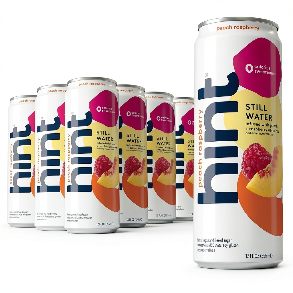 Hint Flavored Water cans