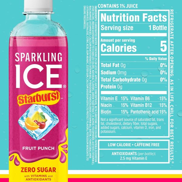 Sparkling Ice Starburst Red Pack Flavored Water-2