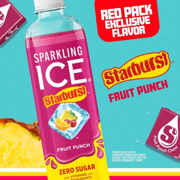 Sparkling Ice Starburst Red Pack Flavored Water-3