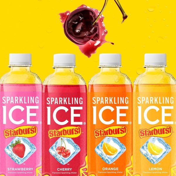 Sparkling Ice STARBURST Cherry Flavored Water-5
