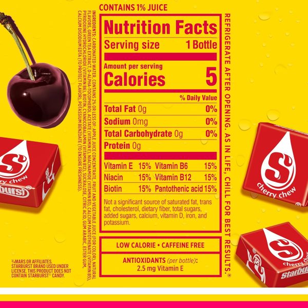 Sparkling Ice STARBURST Cherry Flavored Water-1
