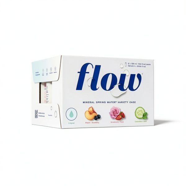 Flow Alkaline Spring Water 16.9 Fl Oz Pack of 12-0