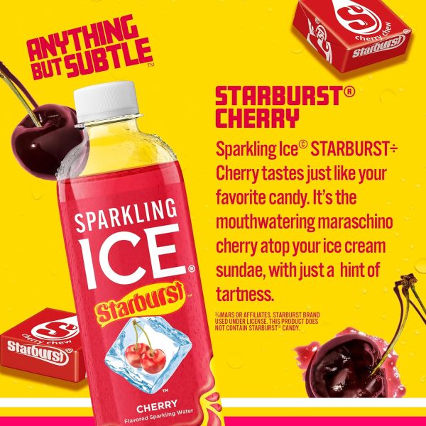 Sparkling Ice STARBURST Cherry Flavored Water-2
