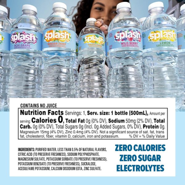 Lemon Splash Refresher Water 16.9 Fl Oz BlueTriton Brands-1