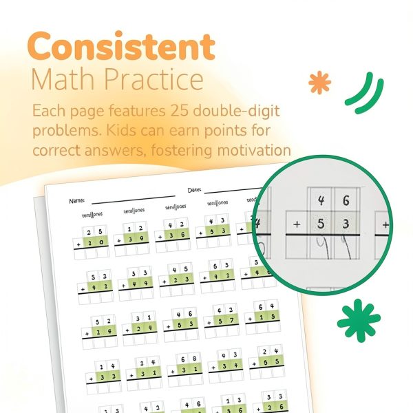 Double Digit Math Workbook Channie's Recycled-2