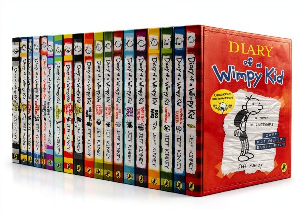 FOLREBAS Diary of a Wimpy Kid Box Set 24-Book Collection with Gift Box-1