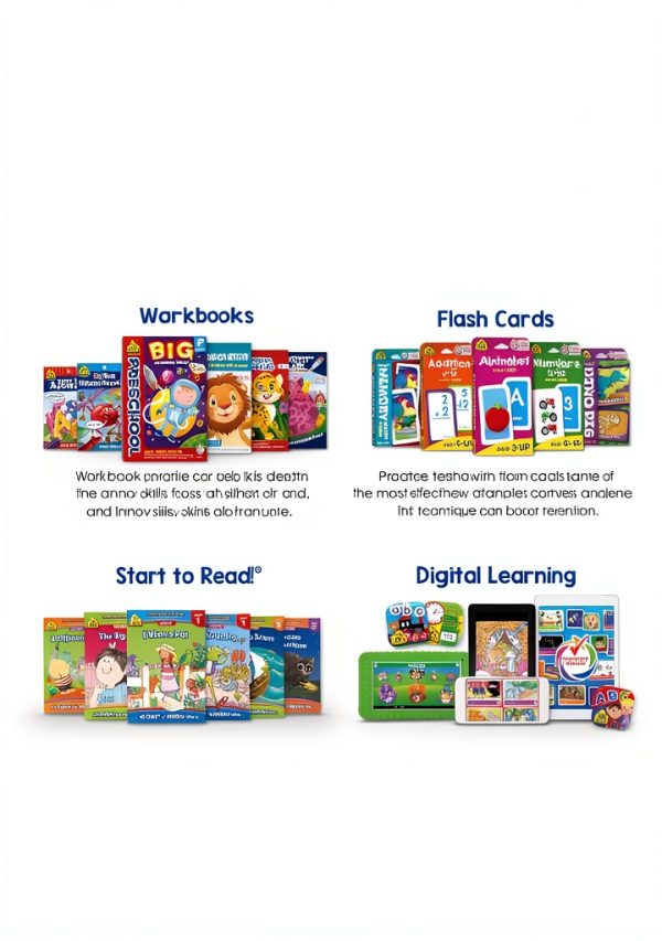 School Zone Get Ready Alphabet Book Ages 3‑5 – 32 Page Early Learning-1