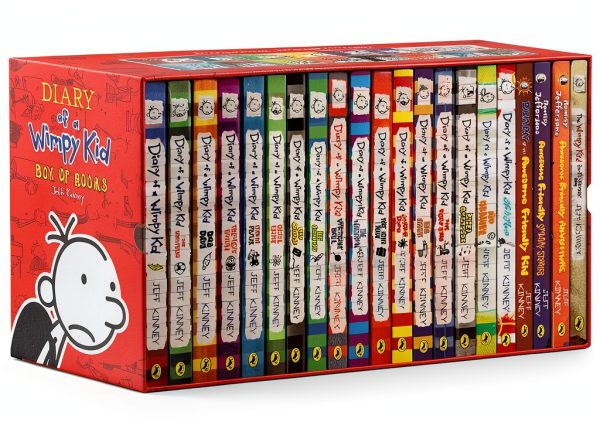FOLREBAS Diary of a Wimpy Kid Box Set 24-Book Collection with Gift Box-0