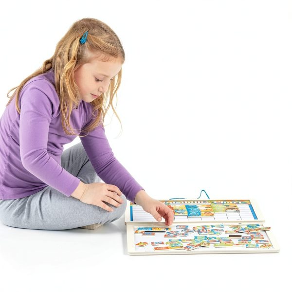 Melissa and Doug Magnetic Tracking Chart with Dry Erase Boards and 89-4
