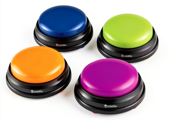 Learning Resources Answer Buzzers Set 4 Colors Classroom Game Show Kit-4