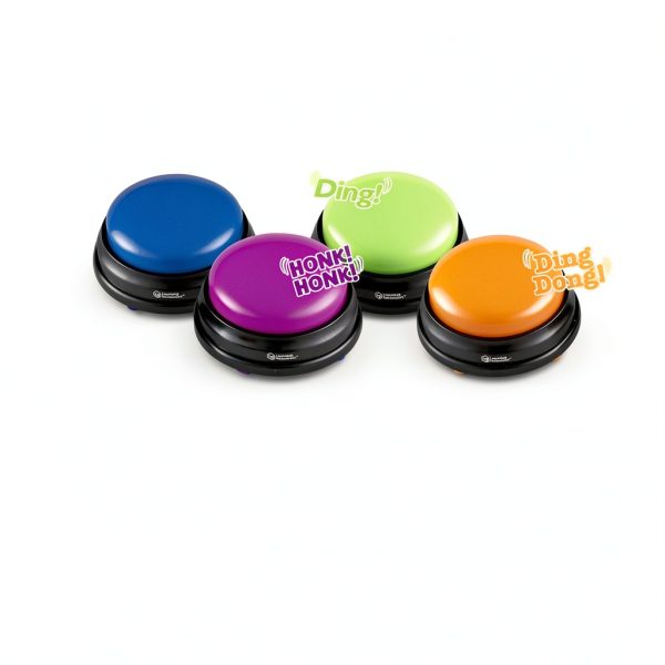 Learning Resources Answer Buzzers Set 4 Colors Classroom Game Show Kit-6