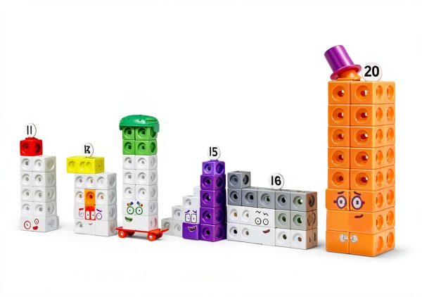 Numberblocks MathLink Cube Set hand2mind 155 Cubes and 52 Faceplates-6