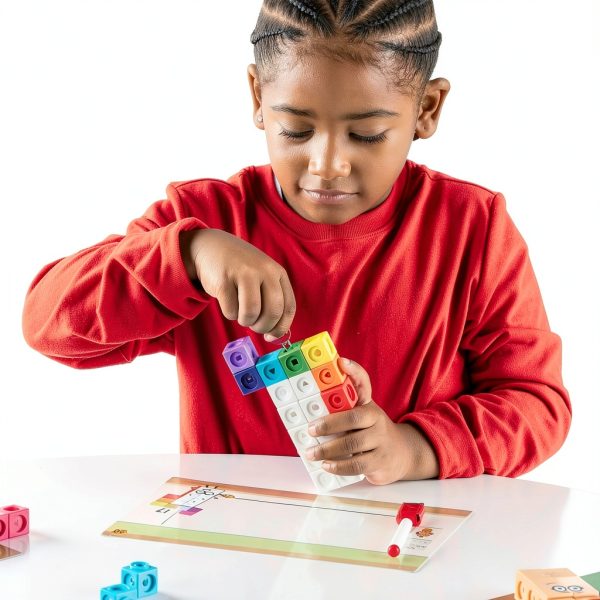 Numberblocks MathLink Cube Set hand2mind 155 Cubes and 52 Faceplates-3