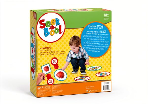 MindWare Seek-a-Boo Vocabulary Flash Card Game for Toddlers Model-6