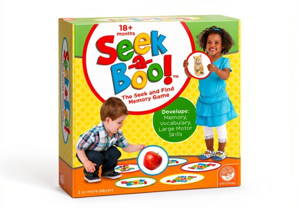 MindWare Seek-a-Boo Vocabulary Flash Card Game for Toddlers Model-0