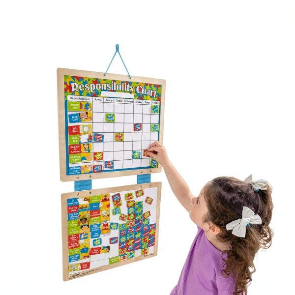 Melissa and Doug Magnetic Tracking Chart with Dry Erase Boards and 89-3