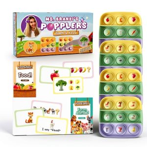 Popplers Fidget Mat by The Fidget Game Educational Toy with Mini Games-0