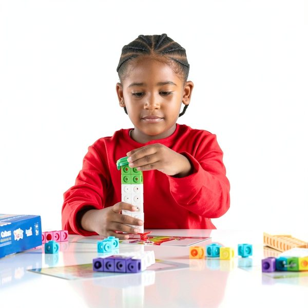 Numberblocks MathLink Cube Set hand2mind 155 Cubes and 52 Faceplates-4