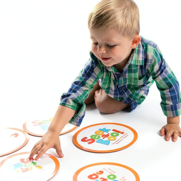 MindWare Seek-a-Boo Vocabulary Flash Card Game for Toddlers Model-4