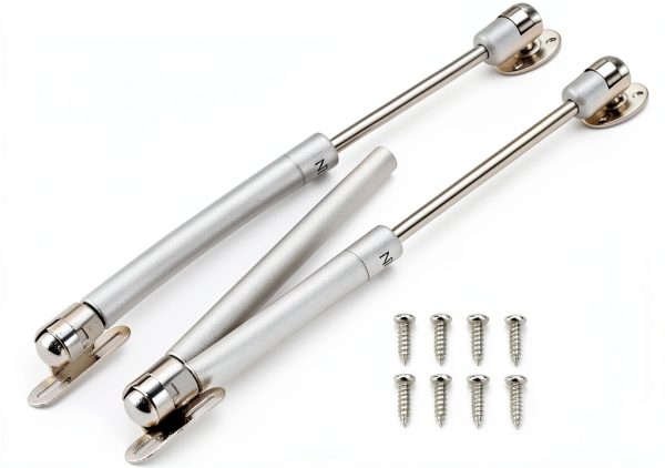 JZK 2X Gas Hydraulic strut Stay Lift Hinge Piston arm Damper 100N for Heavy Flap Door, Soft Close lid Support for Large Toy Box lid, Cupboard Door, Storage Chest lid-0