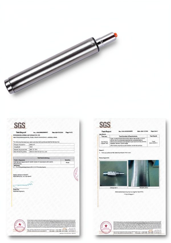 Antlu 6.5" Long Stroke Adjustable Gas Lift Cylinder Chair Silver-2