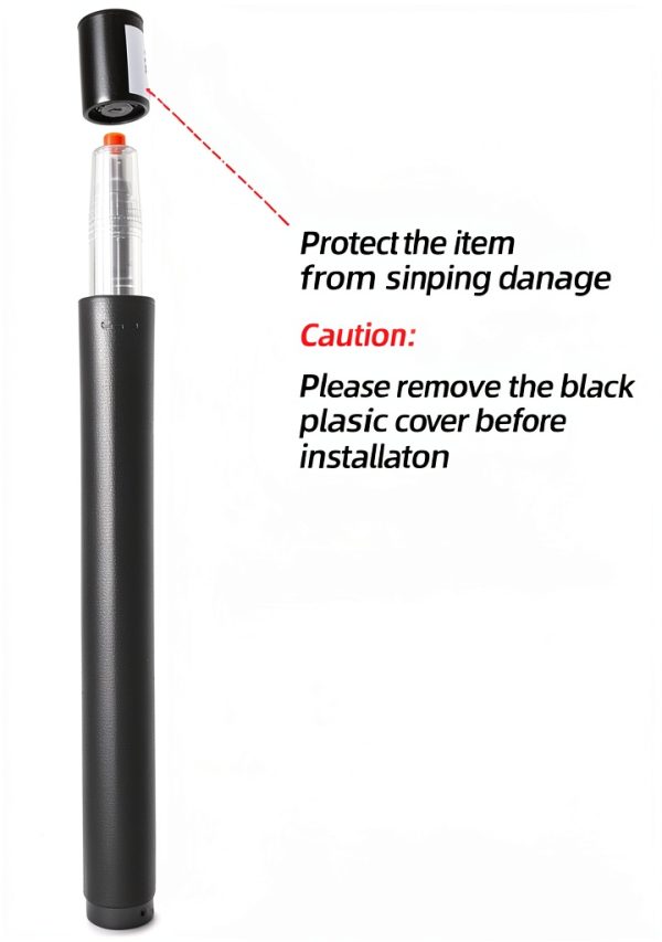 18" to 28" Long Adjustable Gas Lift Cylinder Tube for Bar Stool Drafting Chair Replacement Parts,Heavy Duty Hydraulic Pneumatic Cylinder Shock Piston (Black)-3