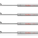 DerBlue 4-Pack 10inch 100N/25lb Gas Struts for Cabinets - Professional Cabinet Shocks and Gas Struts-0