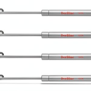 DerBlue 4-Pack 10inch 100N/25lb Gas Struts for Cabinets - Professional Cabinet Shocks and Gas Struts-0