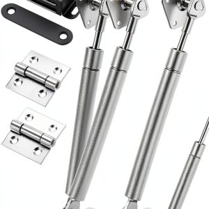 Drop Down Gas Struts Mdkave Soft Close Hinge 100N 2 Pack Silver-0
